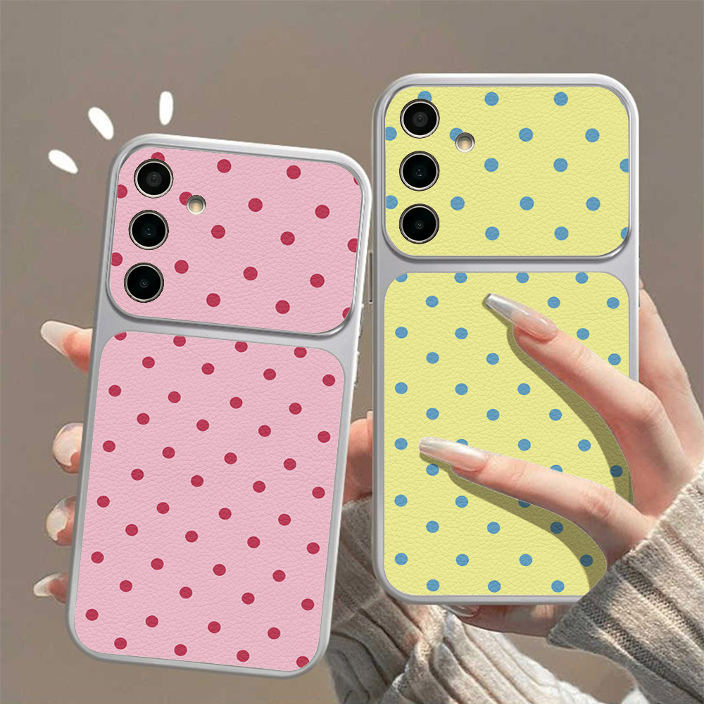 Phone Cases Leather - Custodia Morbida in Pelle con Punti