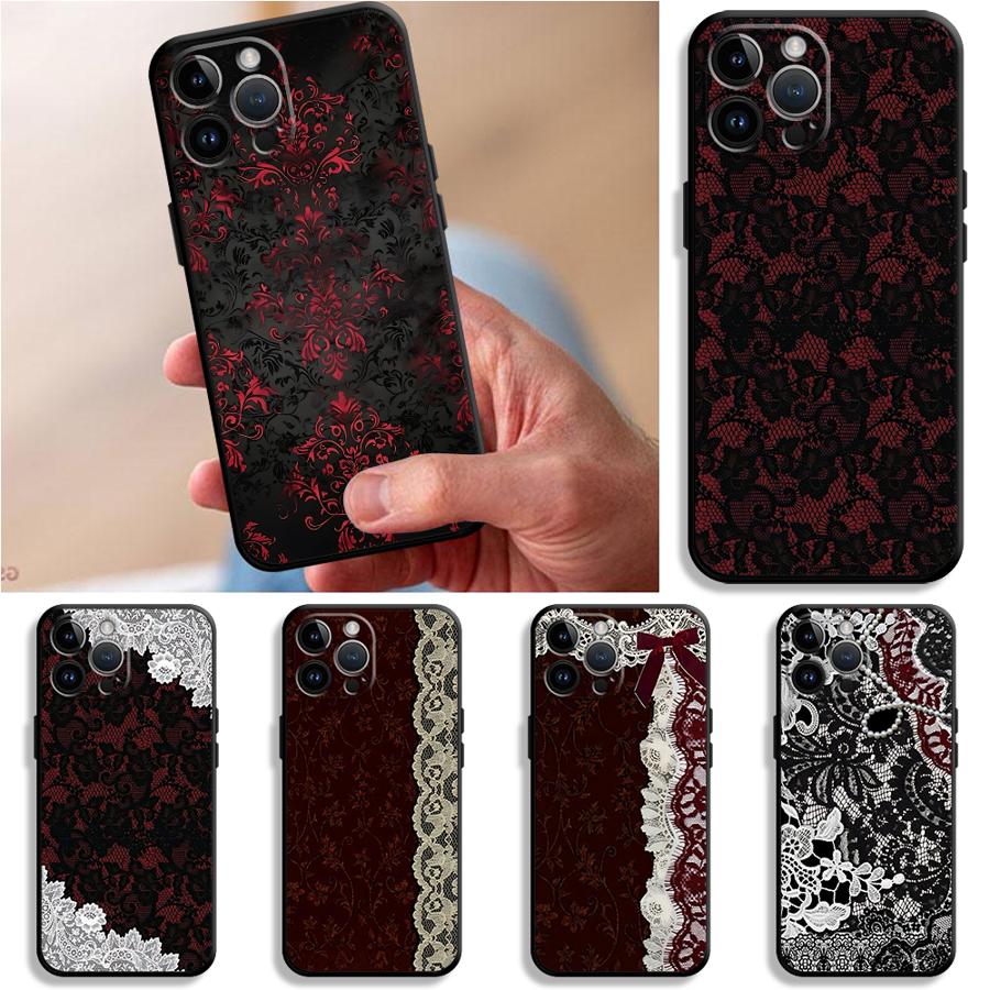 Phone Cases Red - Custodia per telefono in pizzo sexy