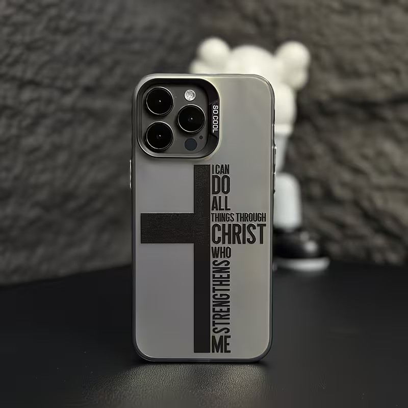Phone Cases Iphone 12 - Cover Anti-Impronta a Croce con Design