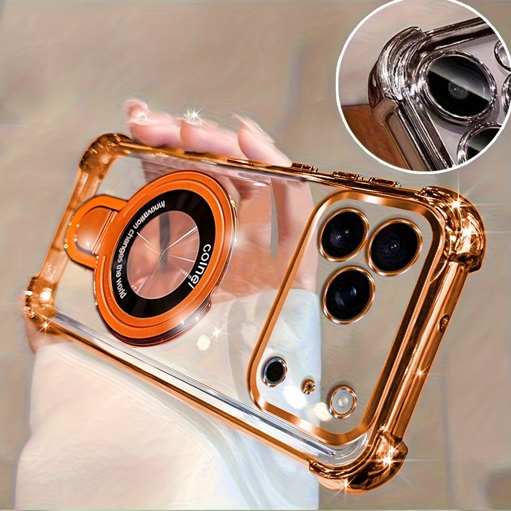 Ring Stand Case - Custodia per telefono di lusso trasparente