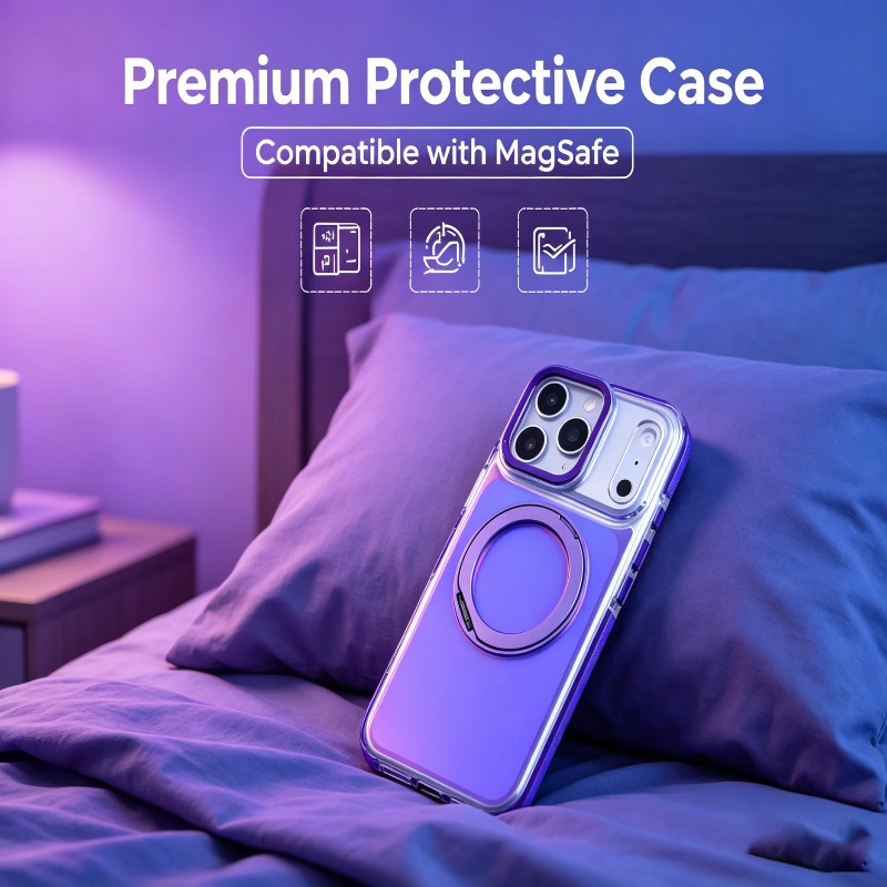 Ring Stand Case - Custodia per telefono magnetica di lusso