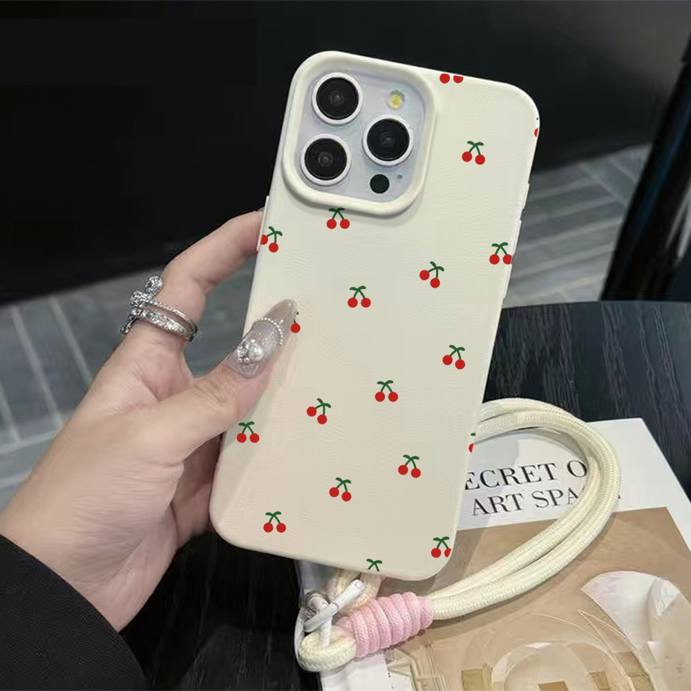 Phone Cases Leather - Custodia per telefono Little Cherry con