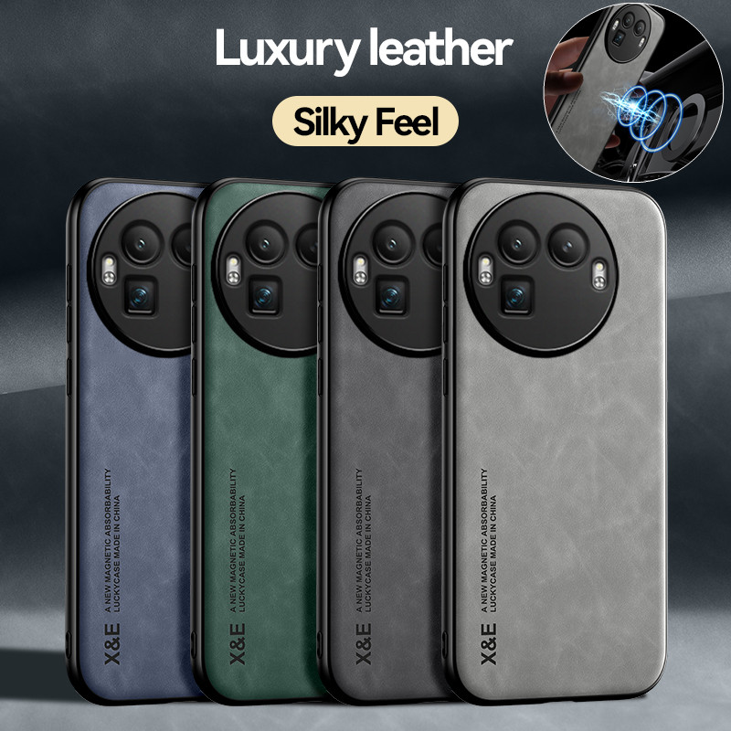 Phone Cases Realme - Custodia Magnetica di Lusso in Pelle