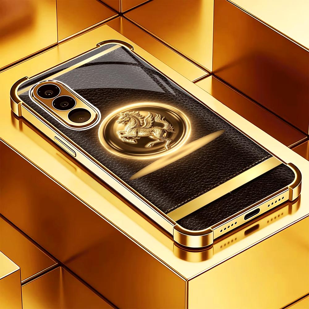Phone Cases Quad Lock - Custodia per telefono di lusso marrone