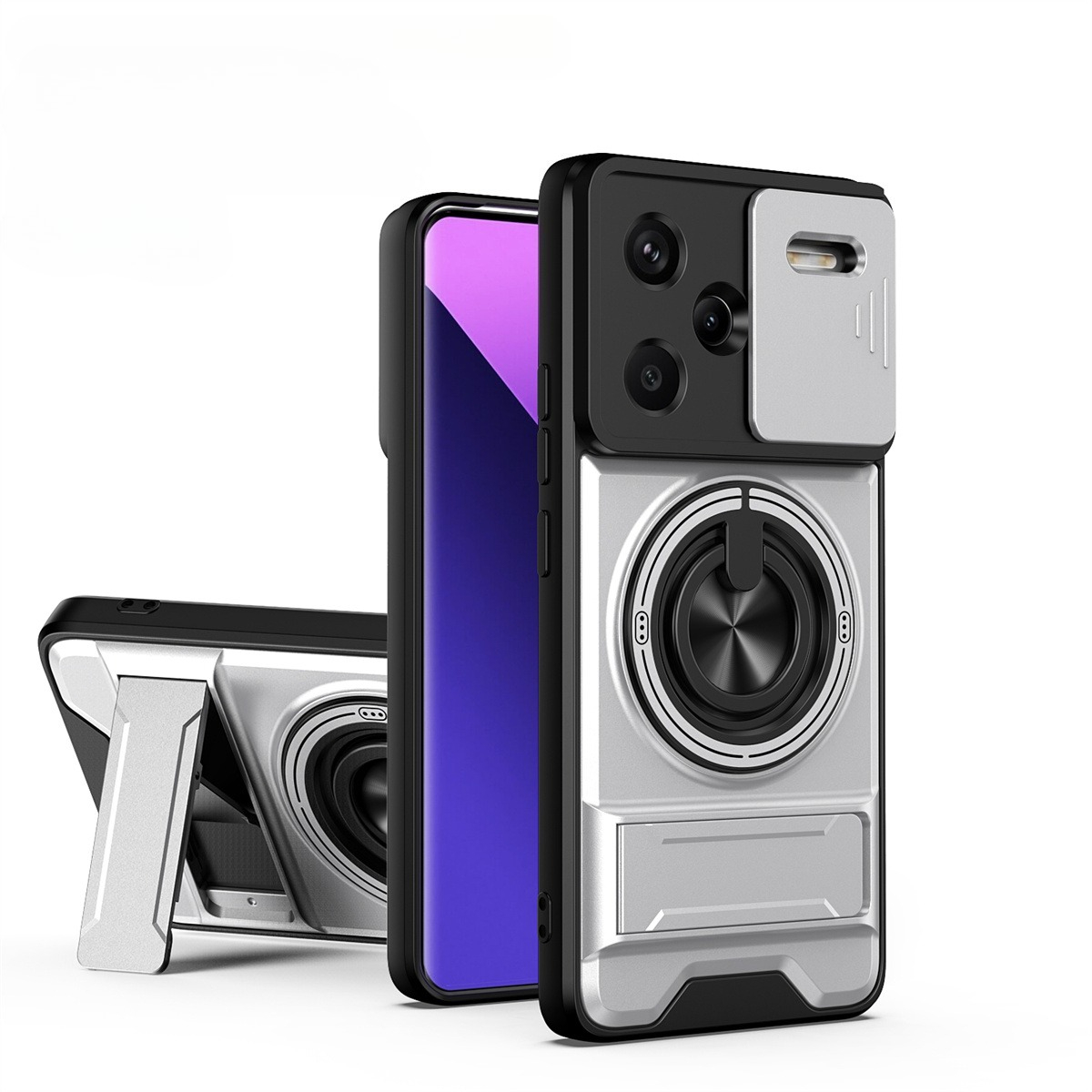 Ring Stand Case - Custodia per telefono con obiettivo per