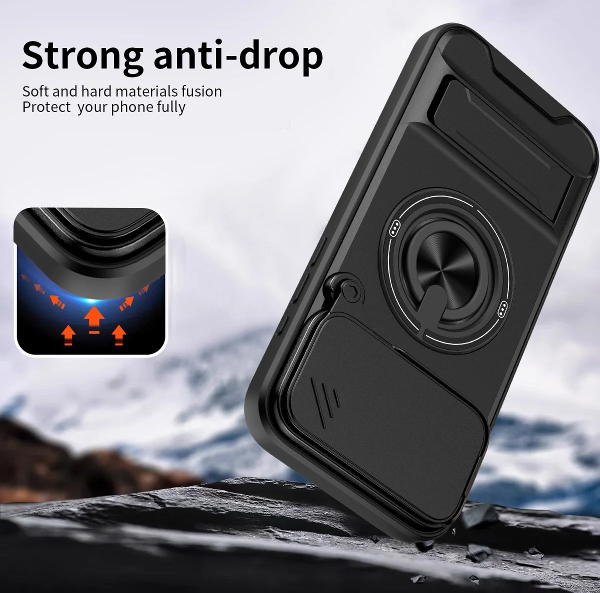 Custodia magnetica per telefon - Ring Stand Case recensione e prezzo