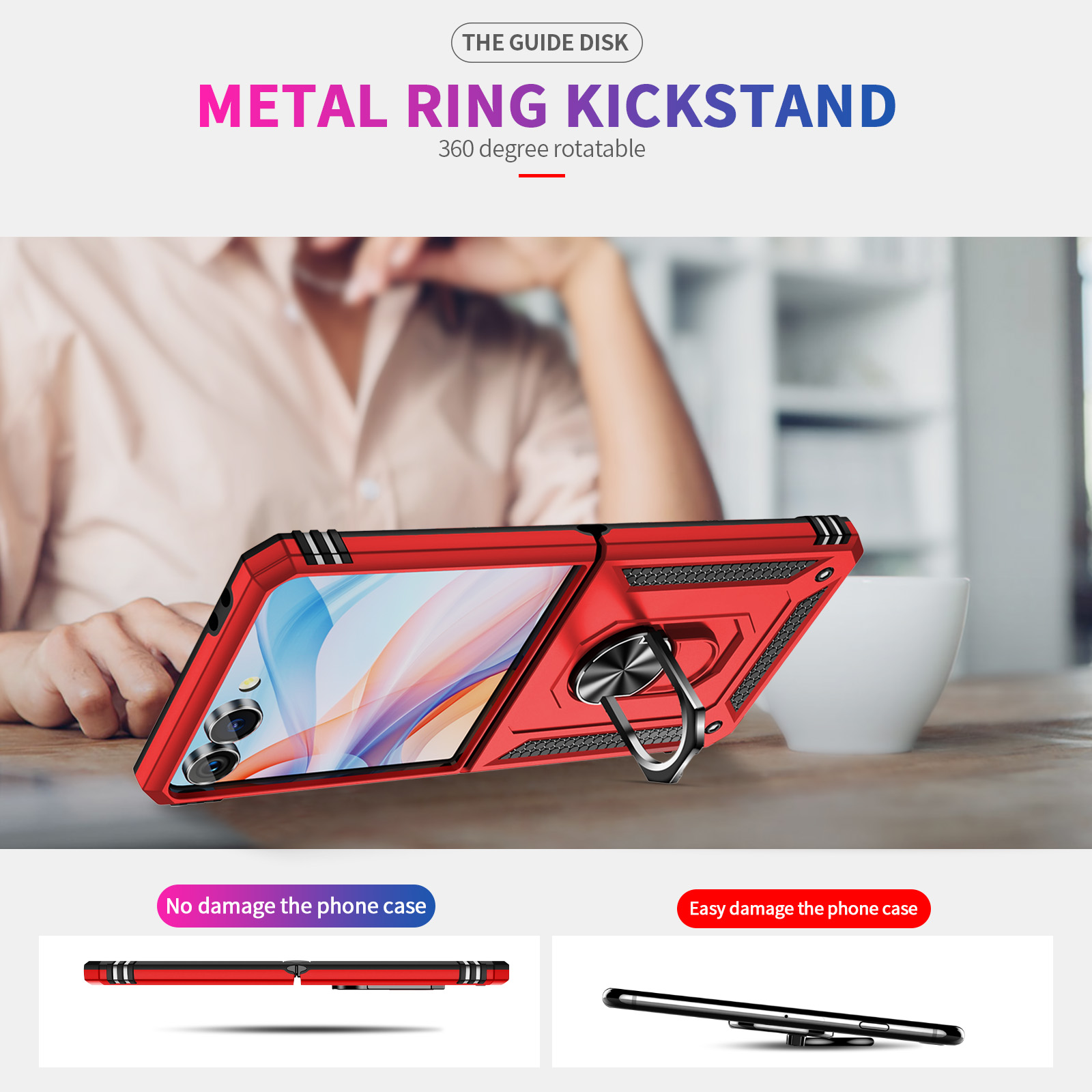 Custodia per telefono antiurto - Ring Stand Case recensione e prezzo